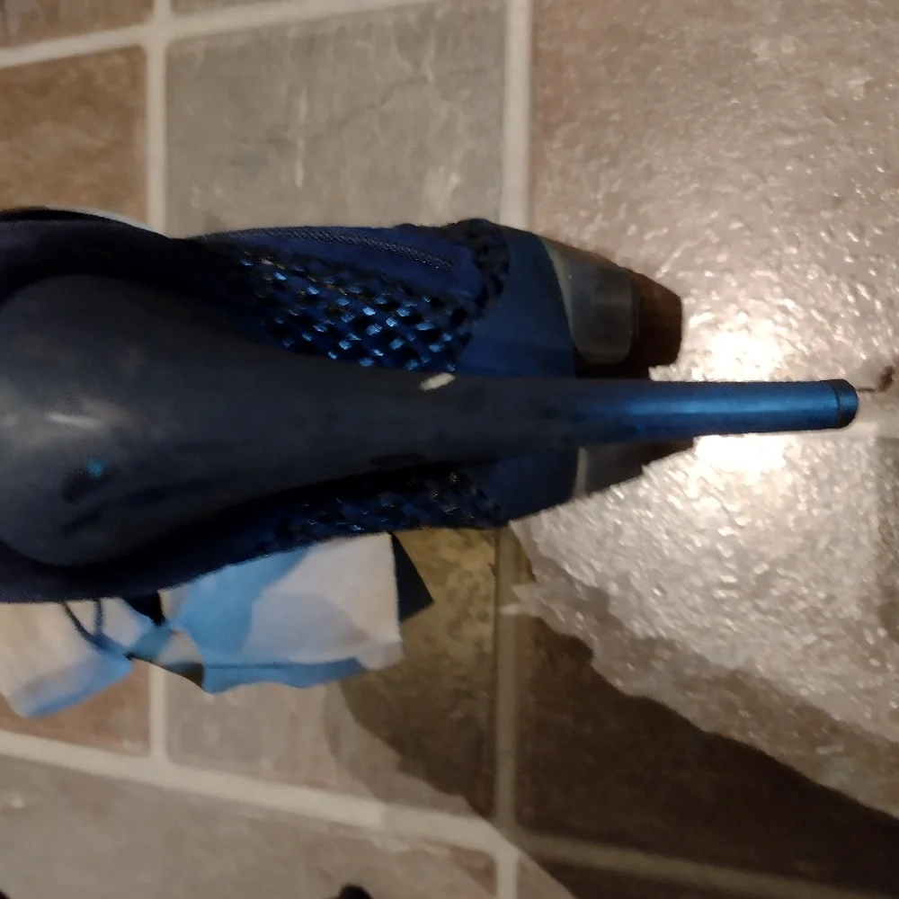 Balenciaga kickass suede leather mesh and bow ankle detail boots size 8 - Picture 8 of 8